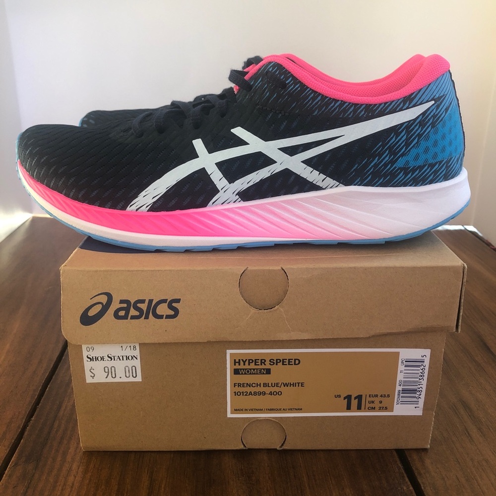 asics Women’s Hyper Speed Sneakers Size 11 New In Box 1012A899-400 French Blue